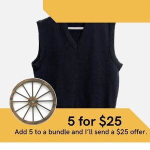 Vintage v-neck sweater vest.